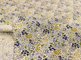 コットンこばやし ナチュラルトーンの花柄ブロードプリント_拡大イメージ