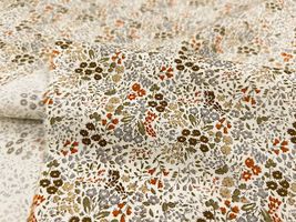 コットンこばやし ナチュラルトーンの花柄ブロードプリント_拡大イメージ