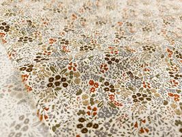 コットンこばやし ナチュラルトーンの花柄ブロードプリント_拡大イメージ