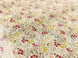 コットンこばやし ナチュラルトーンの花柄ブロードプリント_拡大イメージ