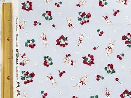 青木美沙子×クラシカルモダン オックスプリント「ラビットチェリー2」_拡大イメージ