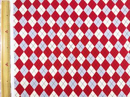オックスプリント「アーガイルチェック/ARGYLE」レッド系