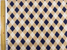 オックスプリント「アーガイルチェック/ARGYLE」ネイビー系