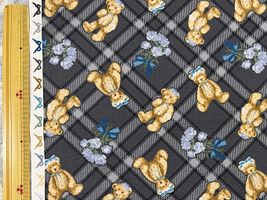 青木美沙子×クラシカルモダン オックスプリント「あこがれくま2」_拡大イメージ