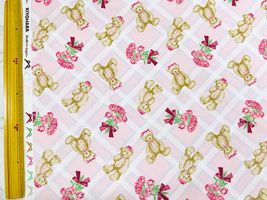 青木美沙子×クラシカルモダン オックスプリント「あこがれくま2」_拡大イメージ