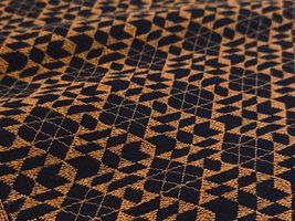 【現品限り特価】Exclusive Collection 三角タイルのダブルガーゼレースブラウン系