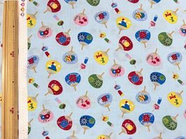 【現品限り特価】楽しいうちわのスケアープリント_拡大イメージ