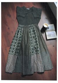 ORIENTAL バティックパッチワーク調スケアープリント_拡大イメージ