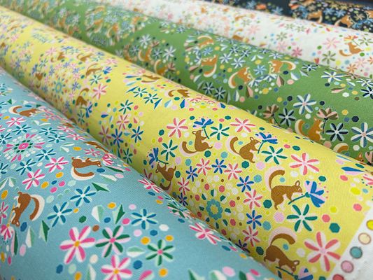 【現品限り特価】YUWA Cotorienneオックスプリント「フラワーシーフ」