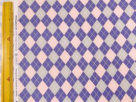 オックスプリント「アーガイルチェック/ARGYLE」パープル系