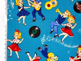 Sugar Rock「ラブ ロカビリー」ターコイズブルー地