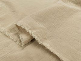 リンクル二重織りソフトコットン「スフレ」ベージュ