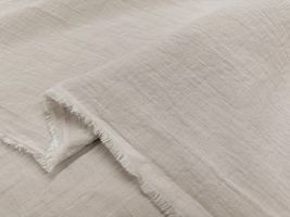 リンクル二重織りソフトコットン「スフレ」グレー