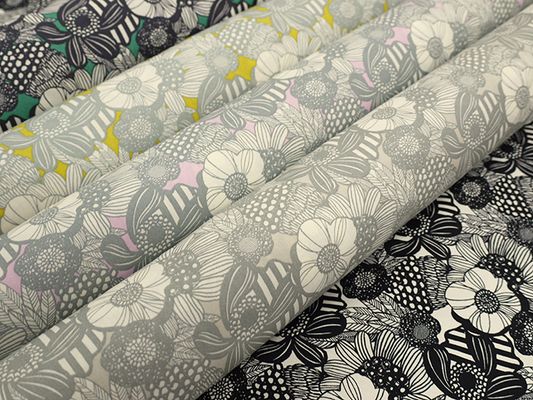 コットンこばやし 北欧調アートフラワーのブロードプリント