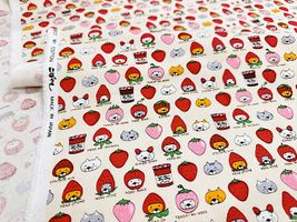 コットンこばやし ベリーニャンコのコットンキャンバスプリント_拡大イメージ