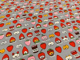 コットンこばやし ベリーニャンコのコットンキャンバスプリント_拡大イメージ