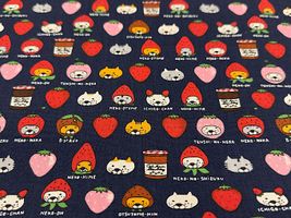 コットンこばやし ベリーニャンコのコットンキャンバスプリント_拡大イメージ