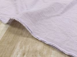 綿麻タンブラーワッシャー無地「MACARON」ミストラベンダー