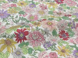 コットンこばやし ツイルプリント「フルブルーム」ピンク系