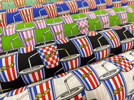 my piece of fabric ポップなドリンクのブロードプリント_拡大イメージ