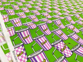 my piece of fabric ポップなドリンクのブロードプリント_拡大イメージ