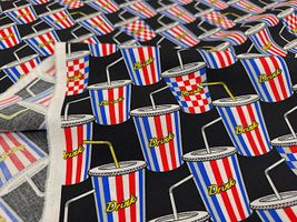 my piece of fabric ポップなドリンクのブロードプリント_拡大イメージ