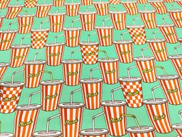 my piece of fabric ポップなドリンクのブロードプリント_拡大イメージ