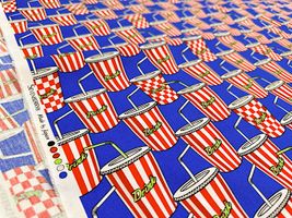 my piece of fabric ポップなドリンクのブロードプリント_拡大イメージ