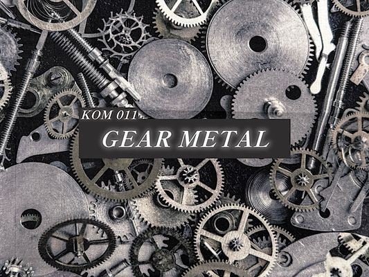 シーチングプリント「GEAR METAL」