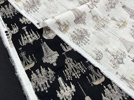 上品なシャンデリアの60ローンプリント_拡大イメージ