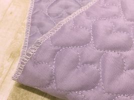 上品なハートの模様のキルティング「Heart Quilting」ラベンダー