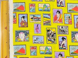 my piece of fabric 60ローンプリント「浮世絵美術館」_拡大イメージ