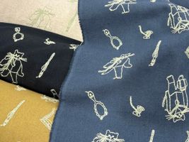 通販限定・トビマツショウイチロウ 猫の綿麻刺しゅう_拡大イメージ