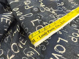 シーチングプリント「Lovely Panic Denim」by Selfish M_拡大イメージ