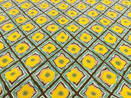 コットンこばやし 綿麻キャンバスプリント「ヒシガタ・ダマスク」_拡大イメージ