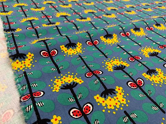 コットンこばやし 綿麻キャンバスプリント「ぺんぺん草」