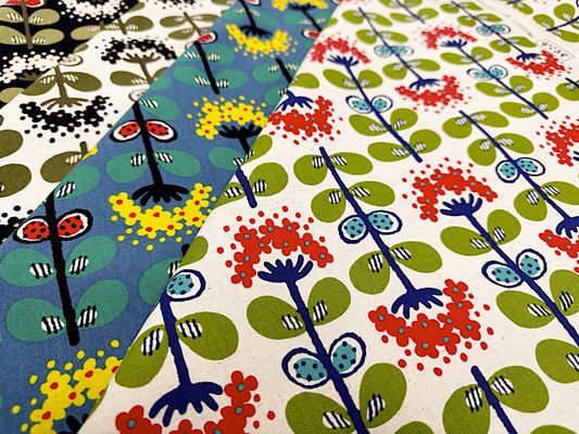 コットンこばやし 綿麻キャンバスプリント「ぺんぺん草」