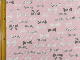 お気に入りシリーズ2025 ミルキーリボンのオックスプリントキルティングピンク