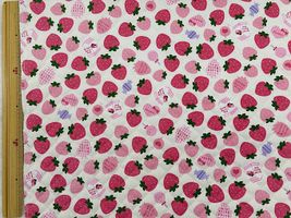 お気に入りシリーズ2025 ストロベリーミルクのオックスプリントキルティングオフホワイト