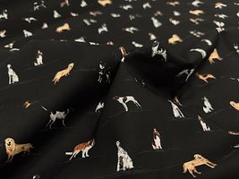 コッカファブリック 60ローンプリント「イヌ図鑑」_拡大イメージ