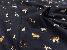 コッカファブリック 60ローンプリント「イヌ図鑑」_拡大イメージ