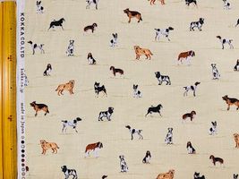 コッカファブリック 60ローンプリント「イヌ図鑑」_拡大イメージ