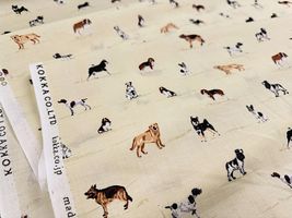 コッカファブリック 60ローンプリント「イヌ図鑑」_拡大イメージ