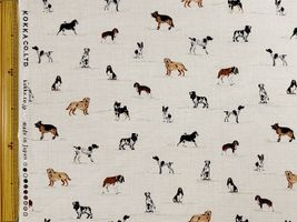 コッカファブリック 60ローンプリント「イヌ図鑑」_拡大イメージ