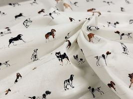 コッカファブリック 60ローンプリント「イヌ図鑑」_拡大イメージ