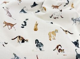 コッカファブリック 60ローンプリント「ネコ図鑑」_拡大イメージ