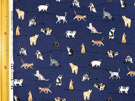 コッカファブリック 60ローンプリント「ネコ図鑑」_拡大イメージ