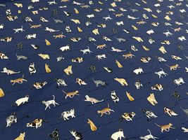 コッカファブリック 60ローンプリント「ネコ図鑑」_拡大イメージ