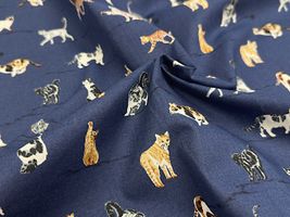 コッカファブリック 60ローンプリント「ネコ図鑑」_拡大イメージ