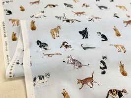 コッカファブリック 60ローンプリント「ネコ図鑑」_拡大イメージ